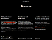 Tablet Screenshot of producture.com